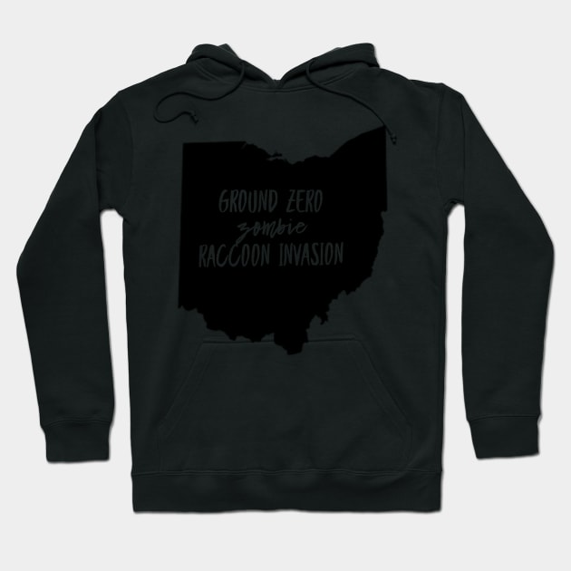 Funny Ground Zero Zombie Raccoon Ohio Invasion T-Shirt Tees Hoodie by gillys